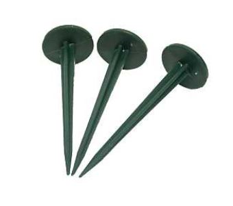 PLASTIC GREEN FABRIC PINS 5"