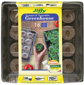 JIFFY SEED STARTER KIT 16PC