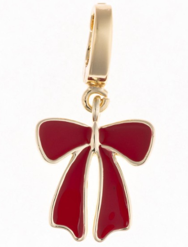 SOPHIE LUXE RED BLACK BOW CHARM