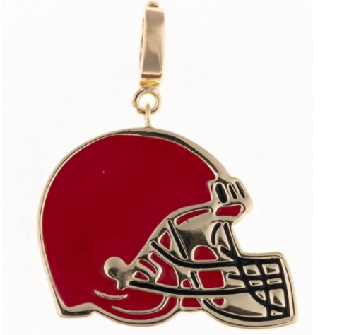 LUXE RED BLACK HELMET CHARM