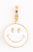 WHITE SMILEY LUXE CHARM