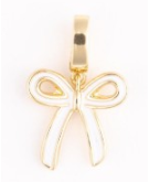 WHITE BOW LUXE CHARM