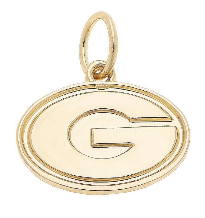GA BULLDOGS LOGO CHARM GOLD