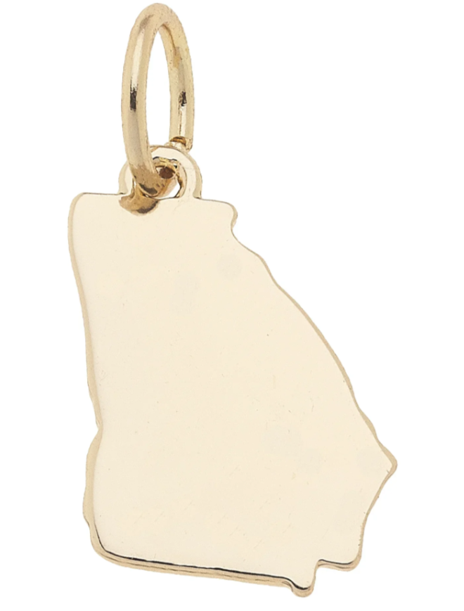 GA SHAPED GOLD CHARM