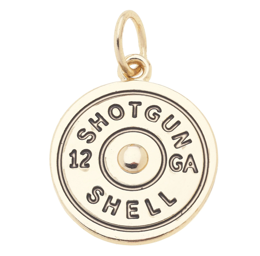 SHOTGUN SHELL GOLD CHARM