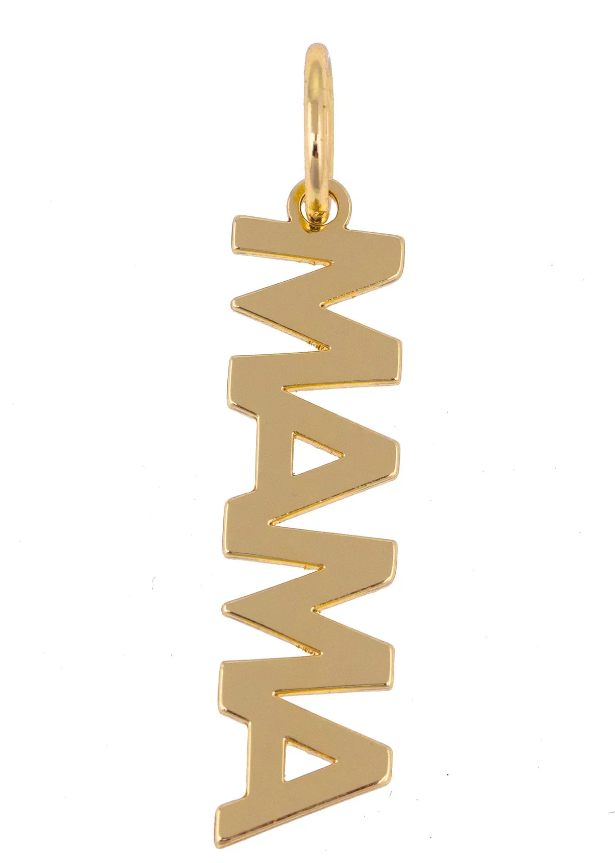 MAMA LETTER GOLD CHARM