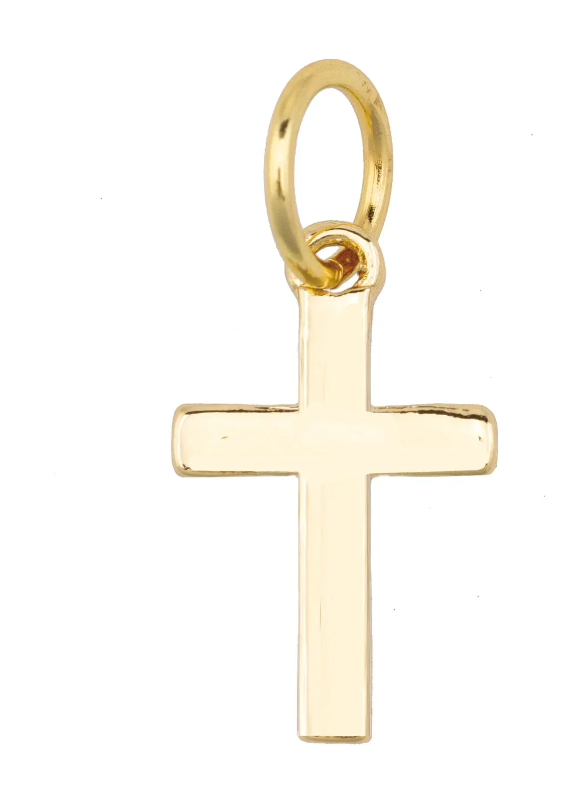 CROSS CHARM SHINY GOLD