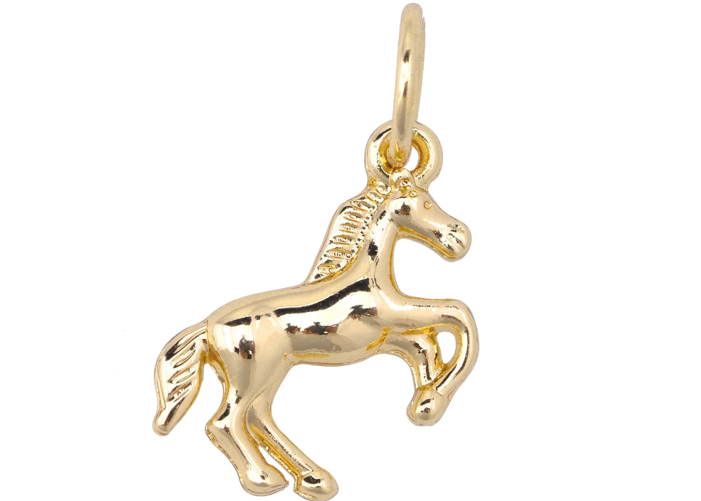 TINY STALLION CHARM GOLD