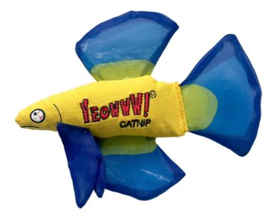 CATNIP BLUE BETTA FISH CAT TOY