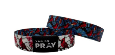 CARDINAL TAP TO PRAY WRISTBAND