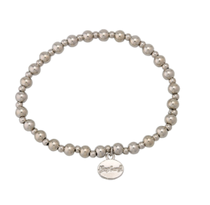A.C. 3&5MM SILVER BALL BRACELET