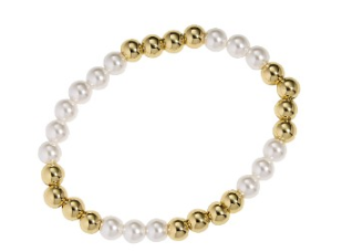 A.C. GOLD SHELL PEARL BRACELET