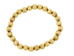 A.C. 5M GLD PMPKN BEAD BRACELET