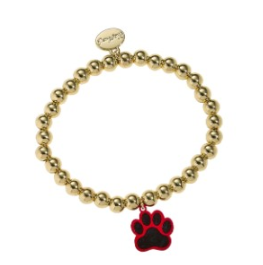 A.C. GOLD GA PAW CHARM BRACELET