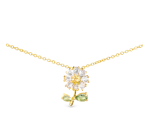 GOLD DAISY NECKLACE