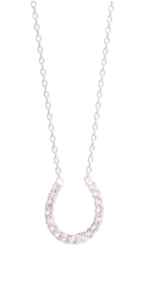 SILVER LUCKY HORSESHOE NECKLACE