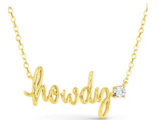GOLD HOWDY NECKLACE
