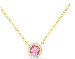 HALO PINK GOLD NECKLACE