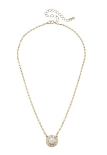 CAGED PEARL NECKLACE GOLD