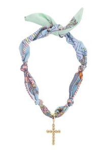 LOUISA SCARF NECKLACE PASTEL MUL