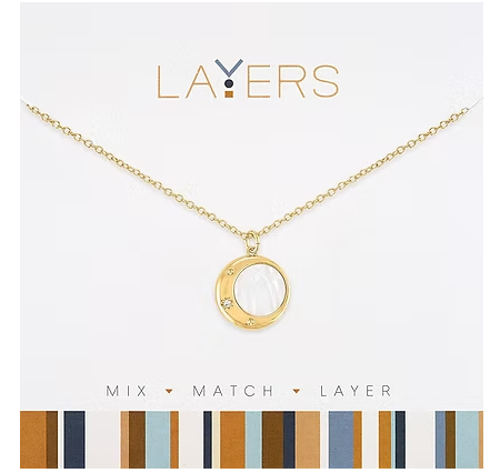 GOLD LUNAR MOON NECKLACE