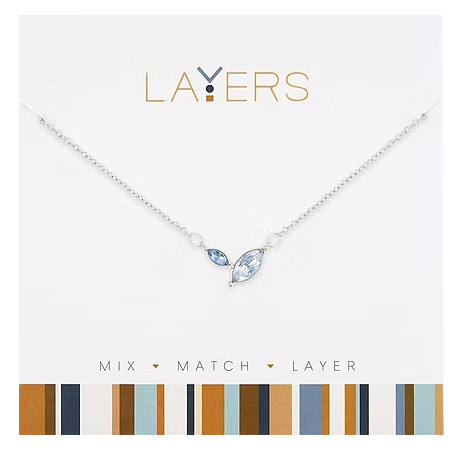 SILVER SAPHIRE NECKLACE