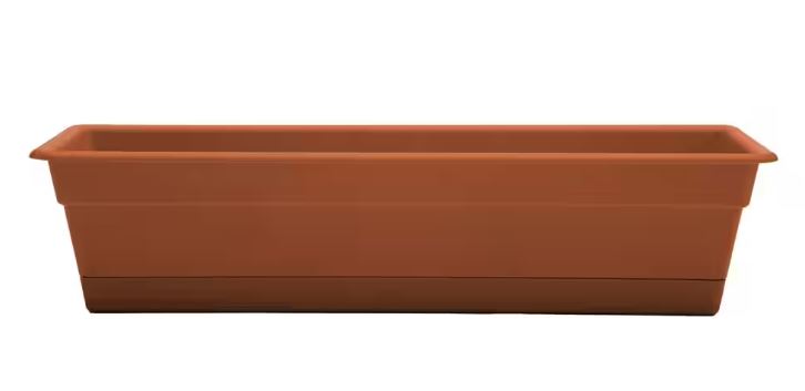TERRACOTTA WINDOW PLANTER 24"