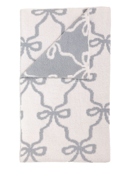 BOW CHENILLE BLANKET