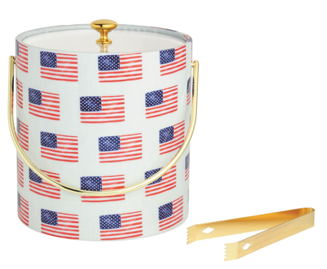 AMERICAN FLAG ICE BUCKET