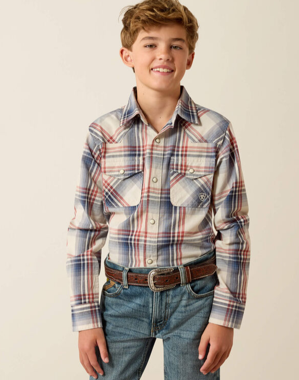BLUE PLAID HAWTHORN SHIRT