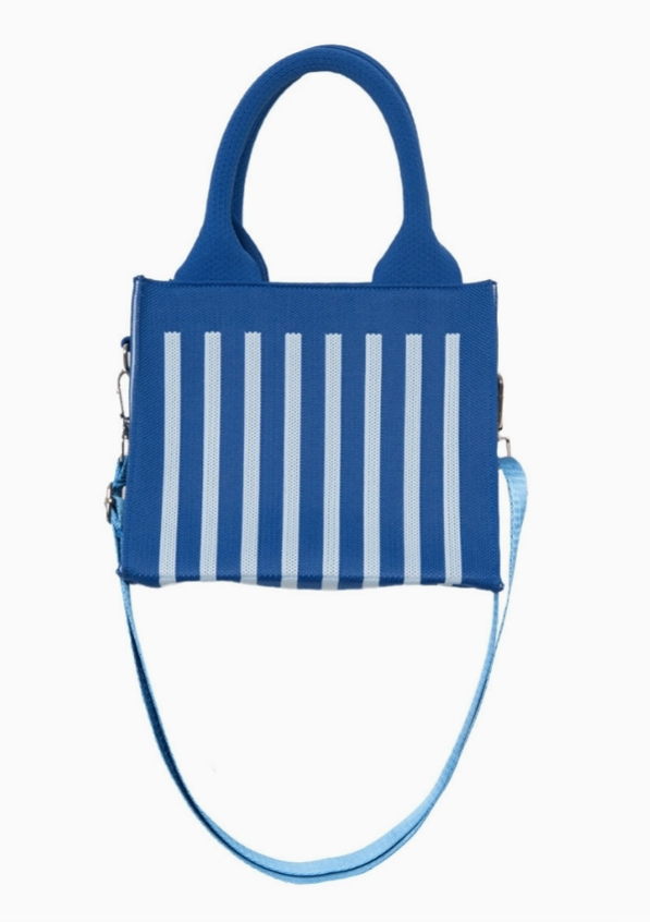 STRIPED STRUCTURE MINI TOTE