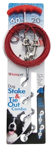 TIE-OUT/STAKE COMBO 20FT