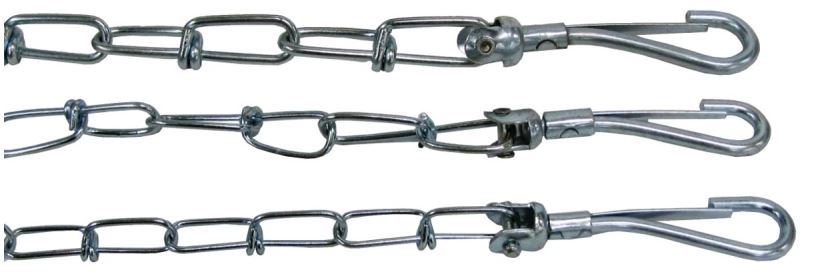 TIE OUT CHAIN W/SWIVEL SNAP 20'