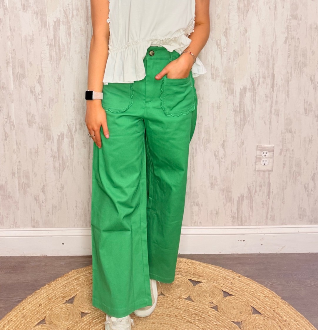 SCALLOP POCKET PANT