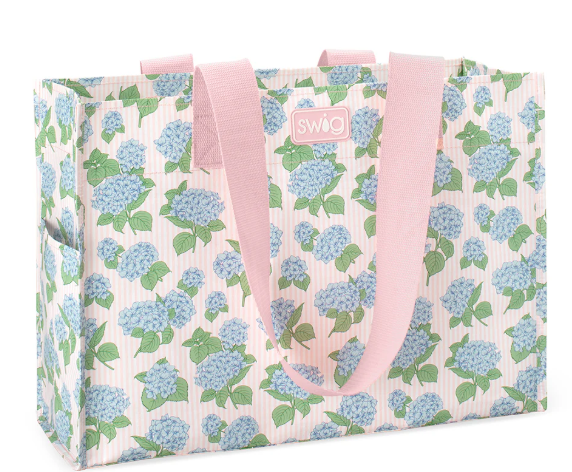 HYDRANGEAS LRG REUSABLE GIFT BAG