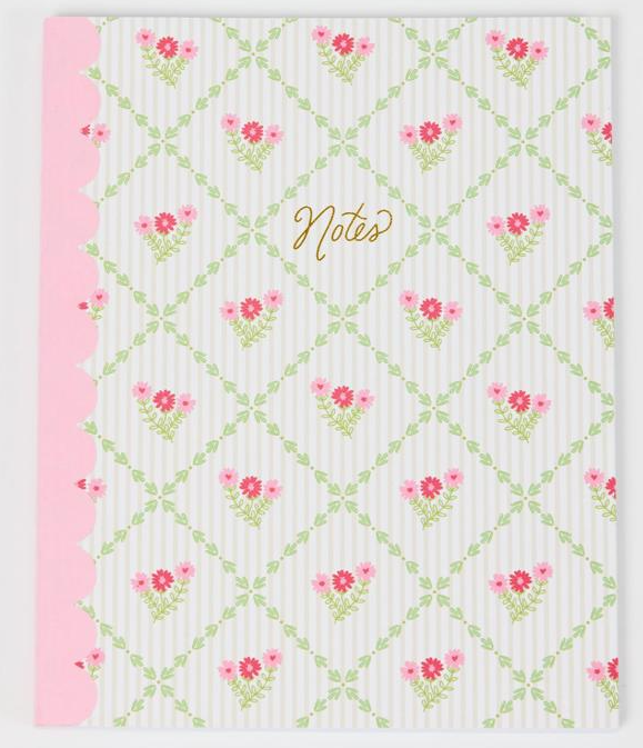 SCALLOP NOTEBOOK COTTAGE TRELLIS