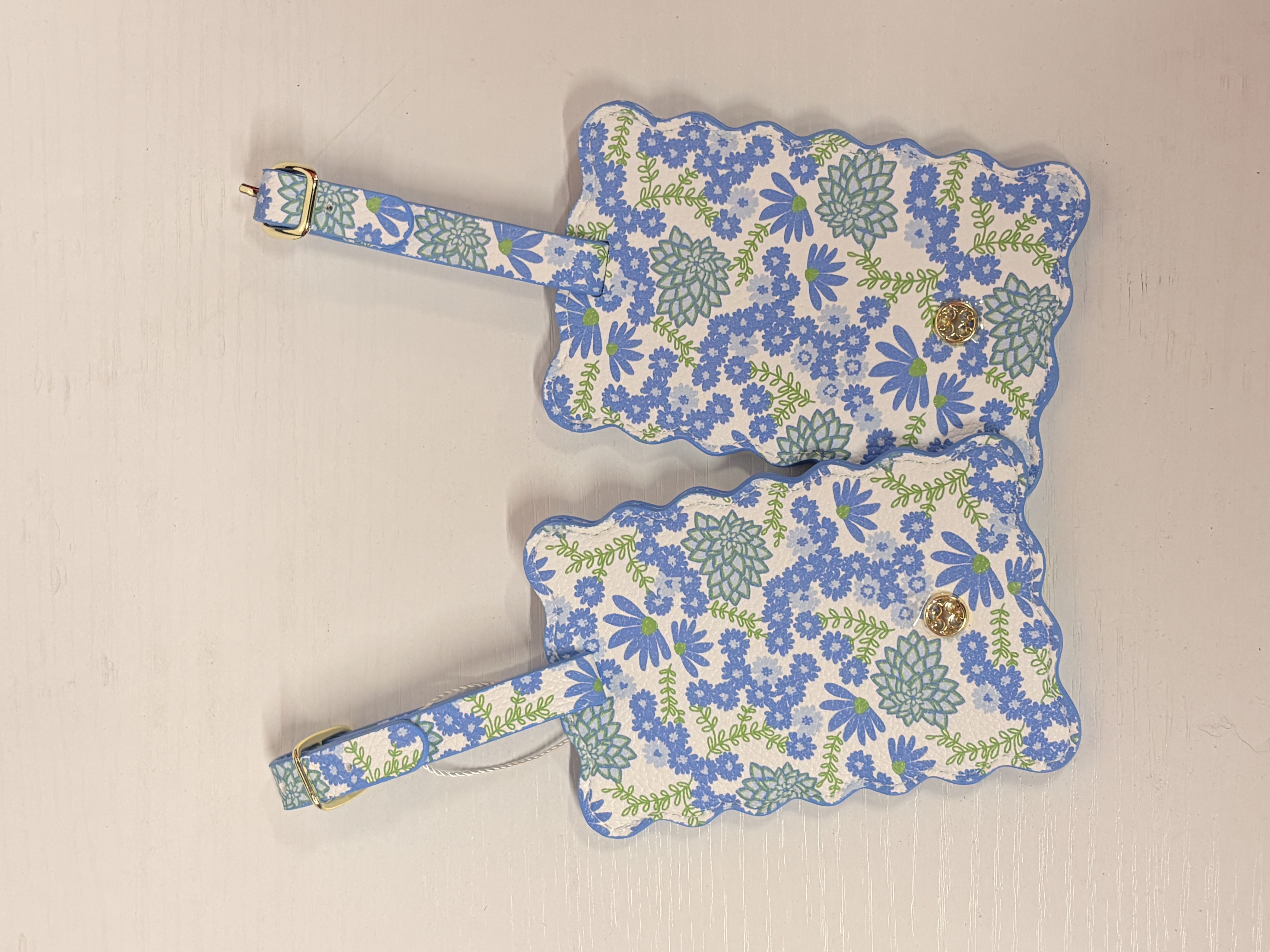 LUGGAGE TAG DAISY CHAIN WHITE