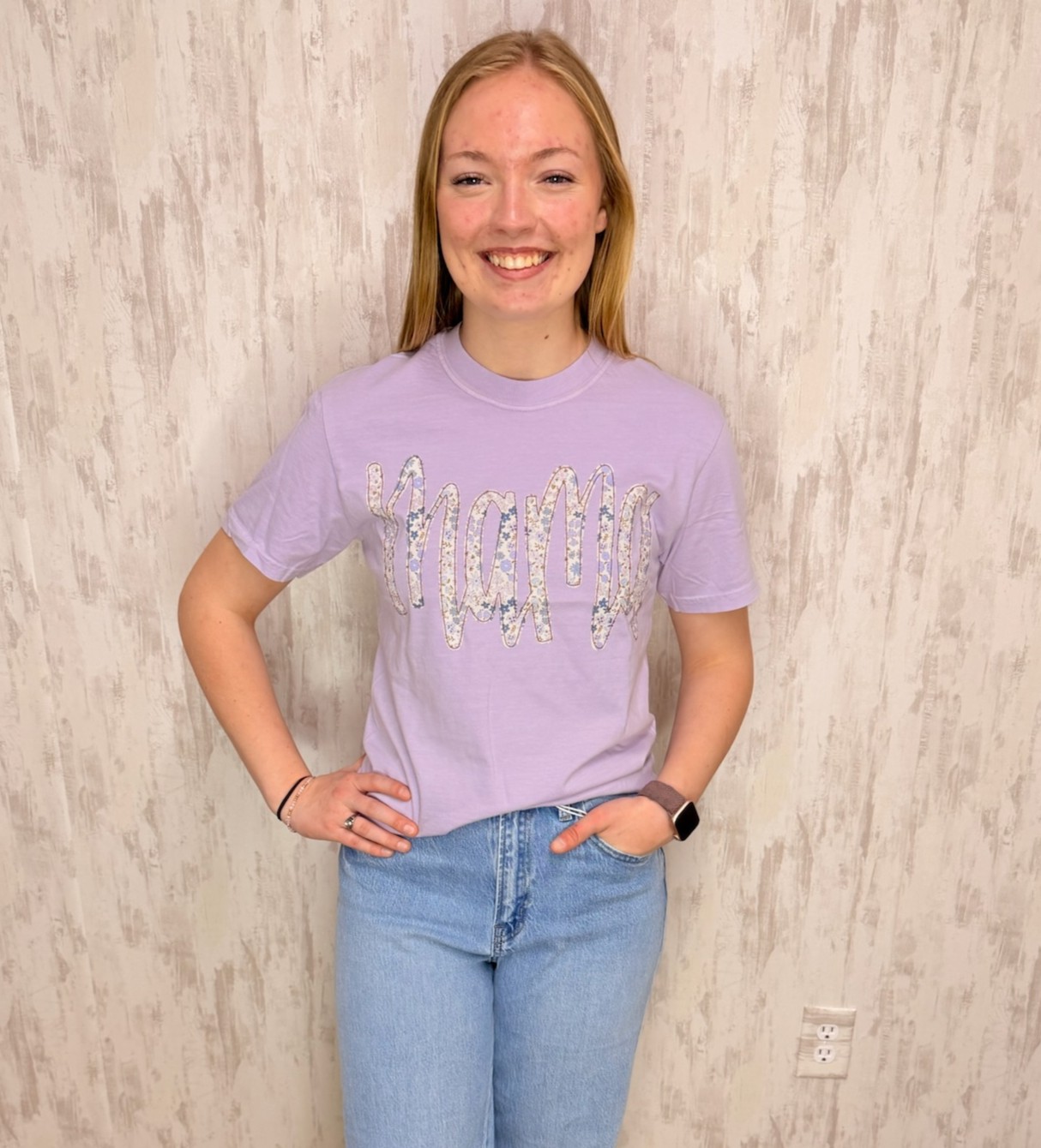 ORCHID MAMA FLORAL TEE