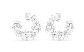 SILVER OPEN CIRCLE EARRINGS