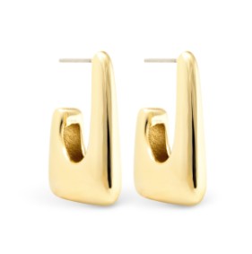 AVA POLISHED HUGGIE GOLD