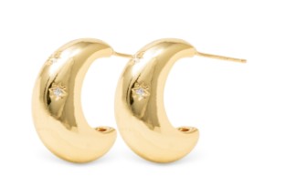 PAISLEY HUGGIE CZ GOLD