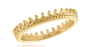 CROWN GOLD LAYERS RING