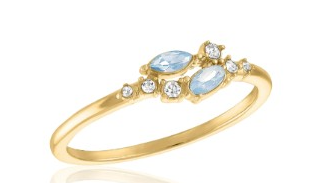 BLUE OPAL & CLUSTER LAYERS RING