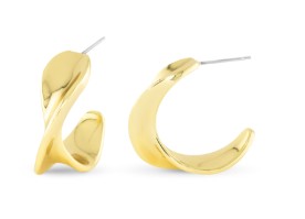 GOLD DAPHNE HOOP EARRINGS