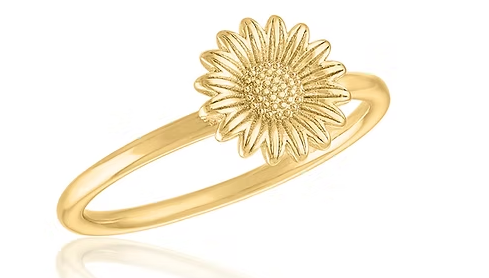 SUNFLOWER GOLD LAYER RING