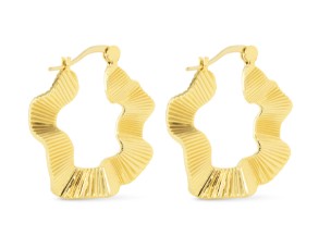 GOLD JENNIFER HOOP EARRINGS