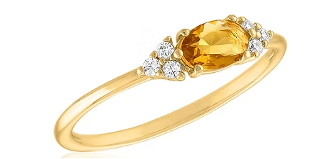 TOPAZ HORIZON LAYERS RING