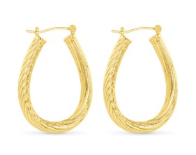 GOLD POLISHED RAMSEY EARRINGS