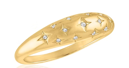 STARBURST GOLD LAYERS RING