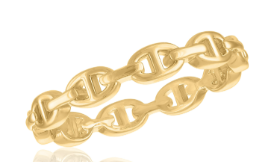 MARINER LINK GOLD LAYER RING